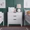 Emma and Oliver Samuel Kids Triple-Drawer Dresser with Solid Wood Frame, Chest of Drawers for Kids Bedroom